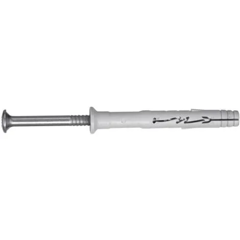 Chevilles à Frapper Nylon Spit Hit Tête Fraisée 6x67 En Boîte De 100 1 Chevilles à Frapper Nylon Spit Hit Tête Fraisée 6x67 En Boîte De 100