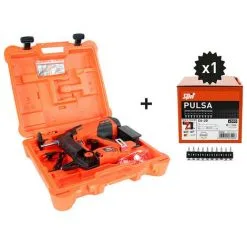 SPIT Pack Cloueur Autonome Multi-matériaux Pulsa 40E - 500 Clous C6-20 Inclus